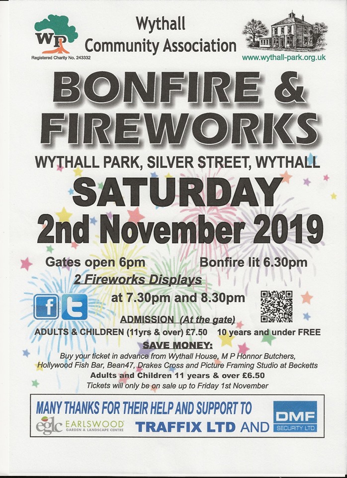 Wythall Bonfire Night 2019