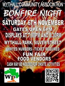 Wythall Park Bonfire Night 2021