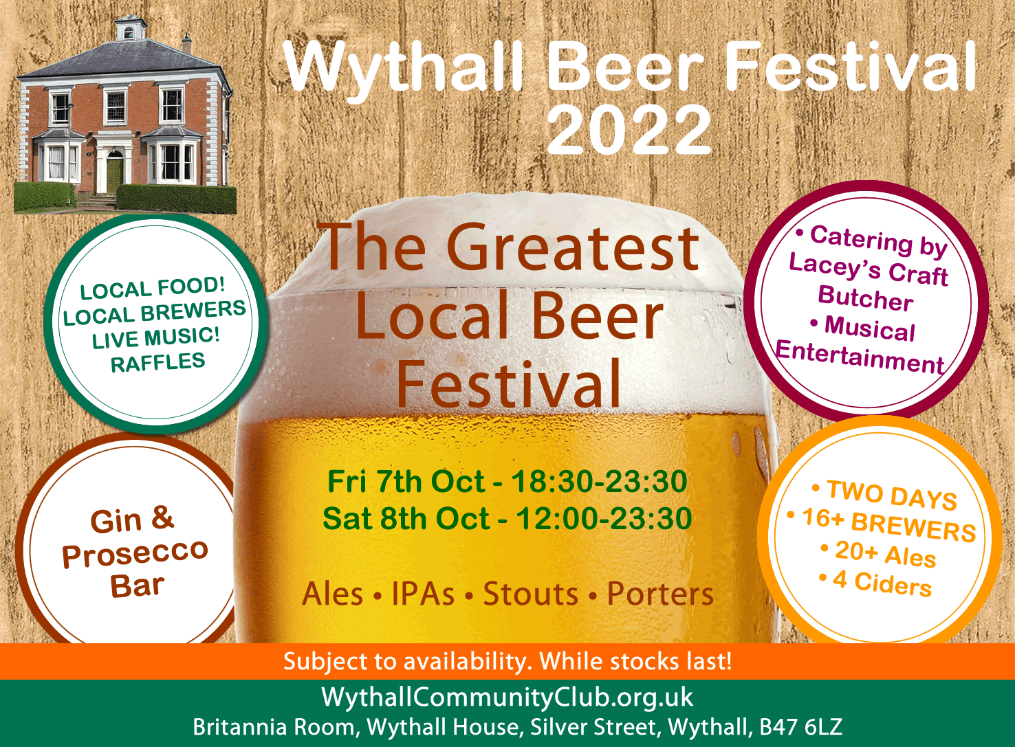 Wythall Beer Festival 2022