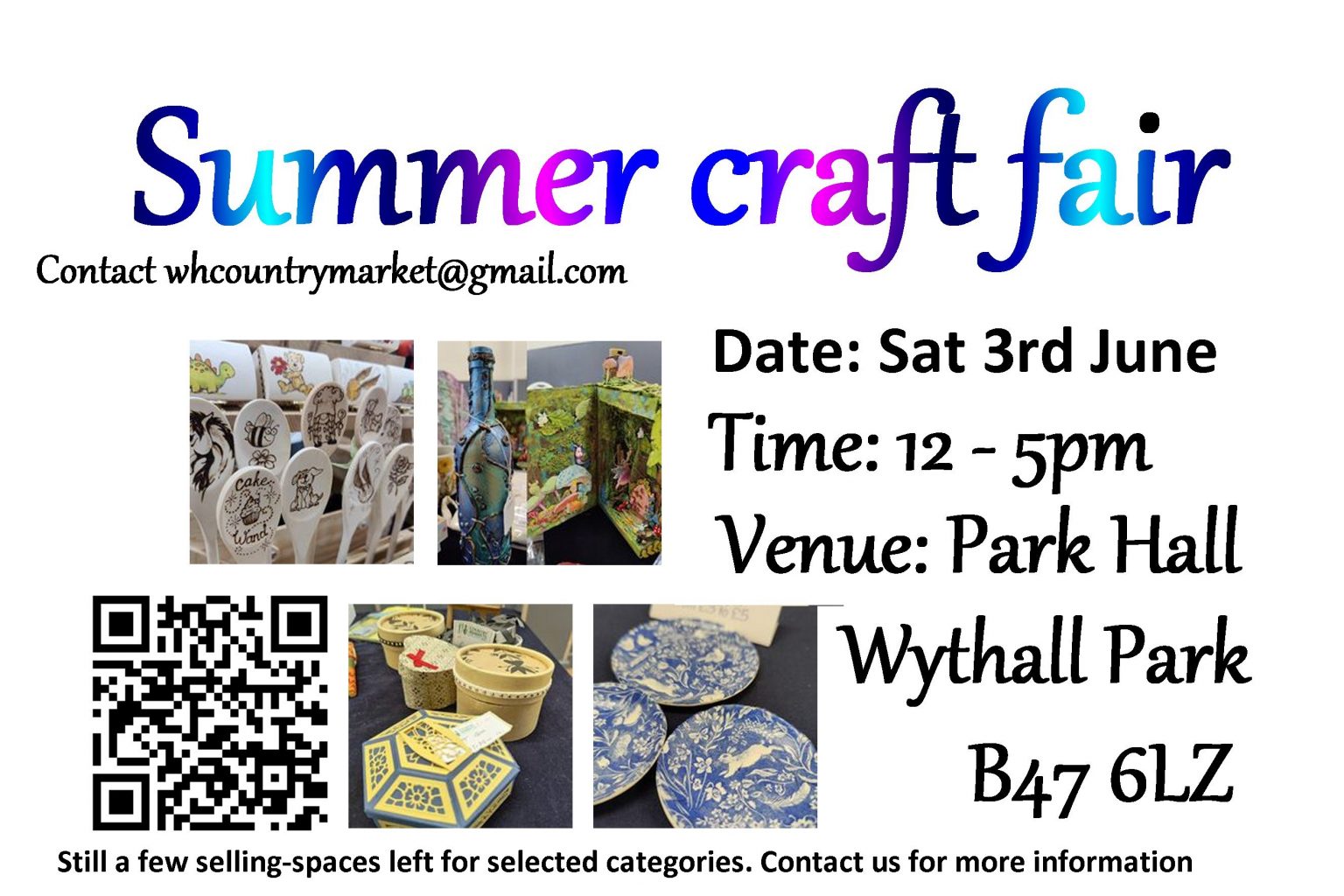 Summer Craft Fair - Wythall Community Club