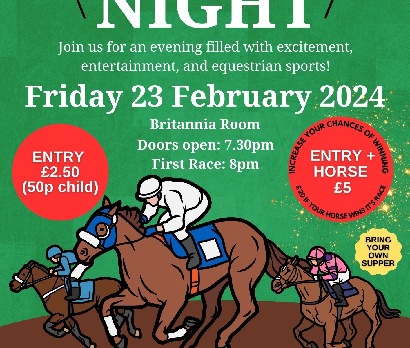 Horse Race Night 23 Feb 2024