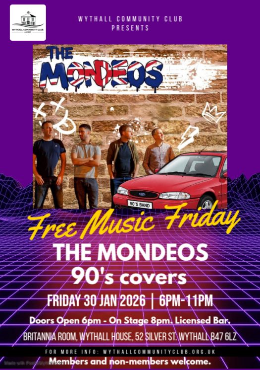 The Mondeos 30 January 2026. 90's Covers