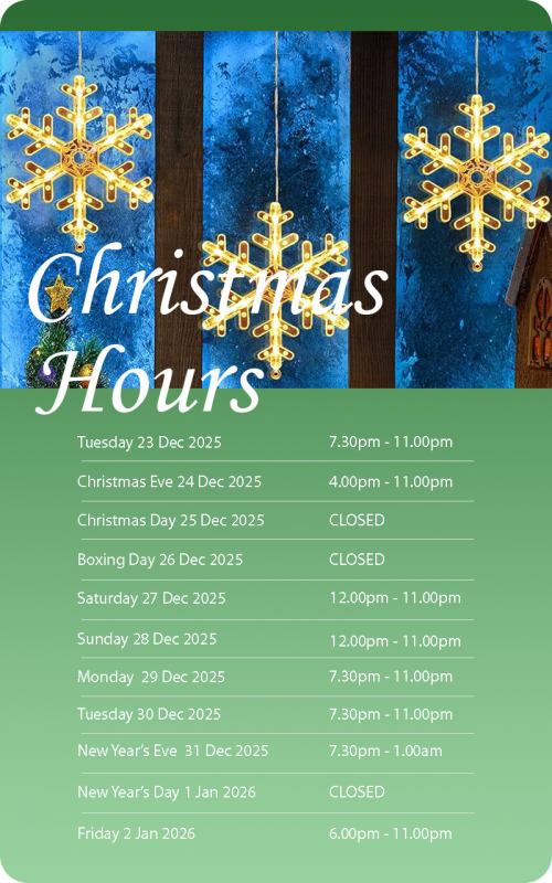Wythall Community Club Christmas Opening Hours 2025