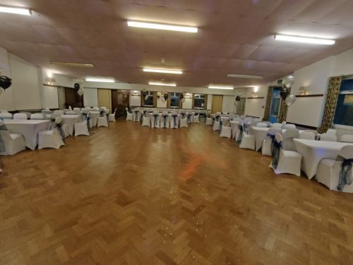 Park Hall Wedding Reception Set Up - Hall Hire