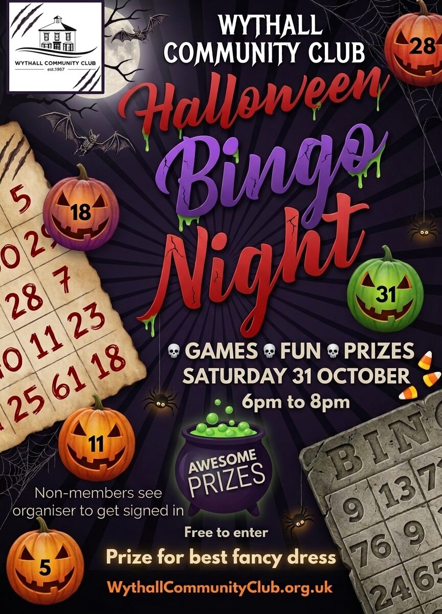 Halloween Family Friendly Bingo Night 31 Oct 2026