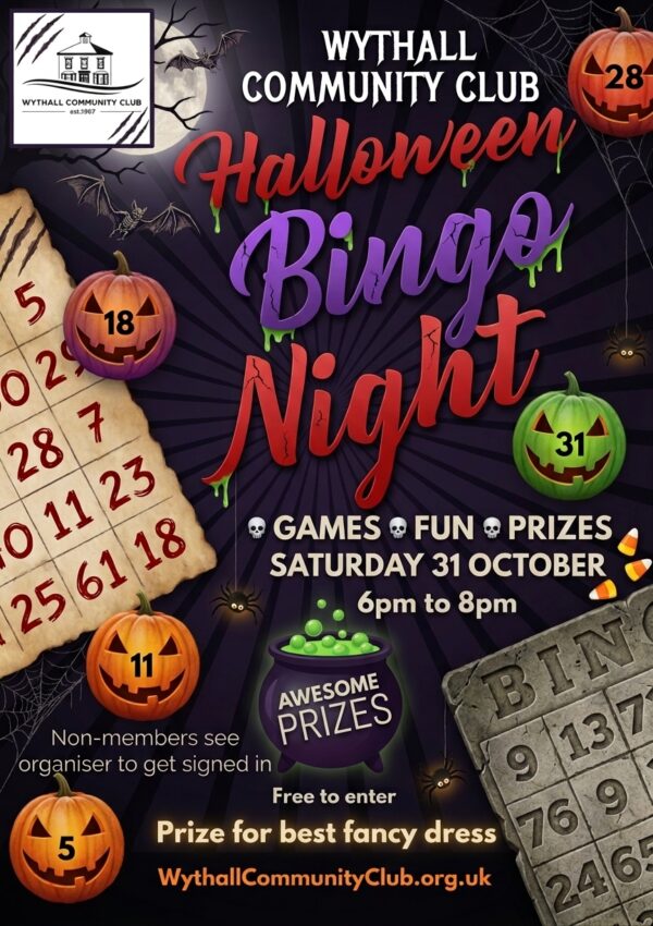 Halloween Family Friendly Bingo Night 31 Oct 2026