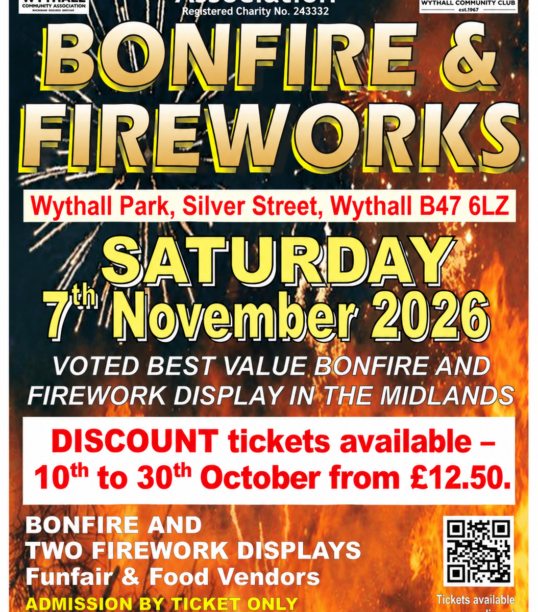 Wythall Bonfire and Fireworks Discount